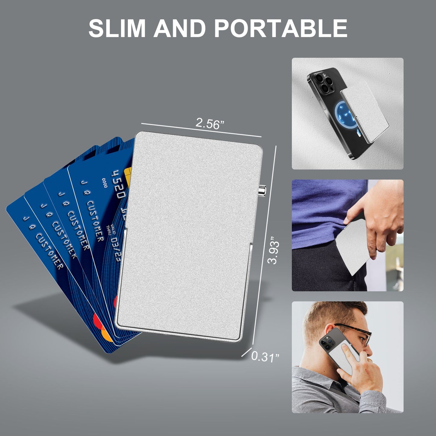 CARTERA MINIMALISTA CON PROTECCION ANTI ROBOS