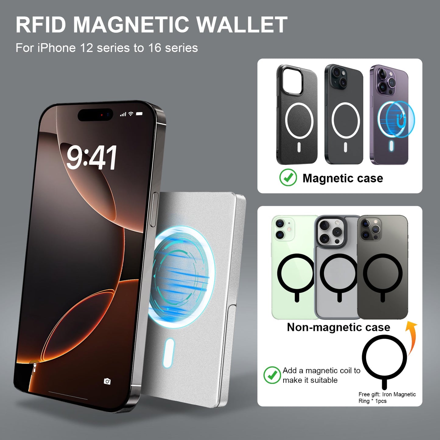 CARTERA MINIMALISTA CON PROTECCION ANTI ROBOS